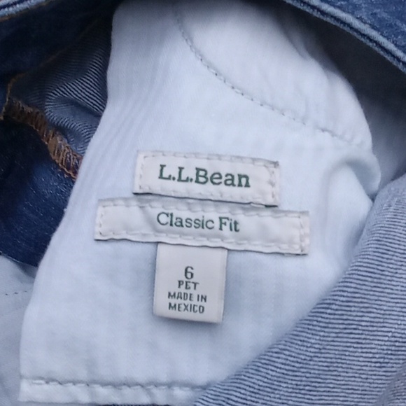 Woman's jeans blue good stretch.L.L.Bean Classic fit. 6p - Picture 5 of 11